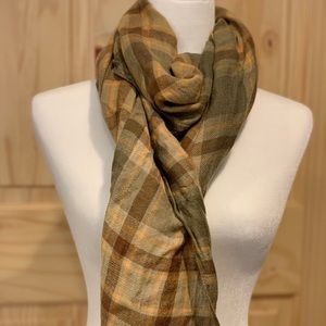 Brown Tones Plaid scarf